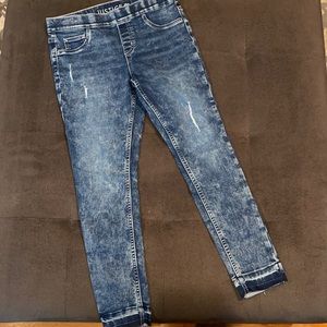 Justice Elastic waist denim leggings